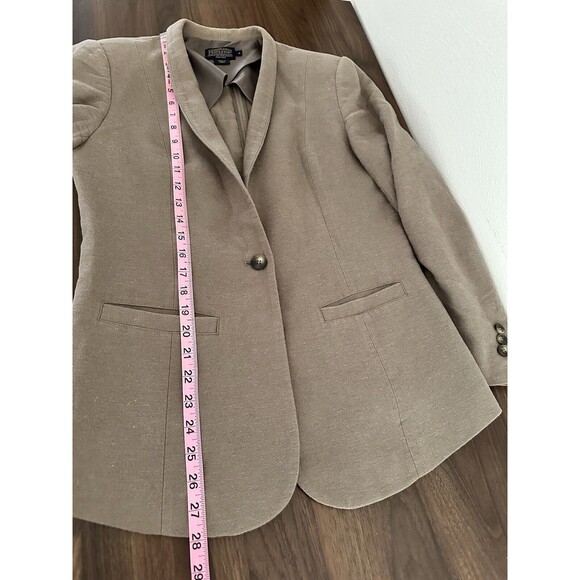 Pendleton Blazer Women Size 6 Beige Button Pockets - Picture 6 of 9